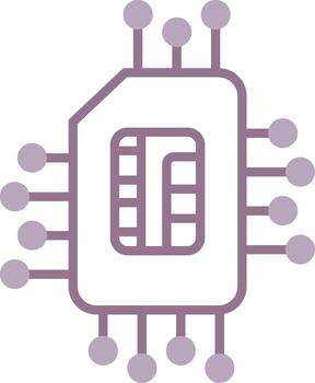 é SIM sutil bosquejo modelo vector