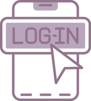 Log In Iconic Web Pattern vector