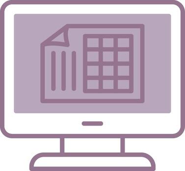 Excel Neon Visual Token vector