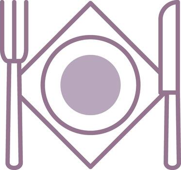 Cutlery Light Sketch Token vector