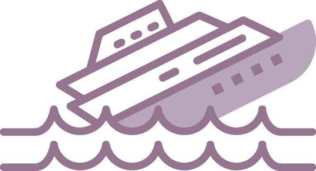 Sinking Gradient Shape Badge vector