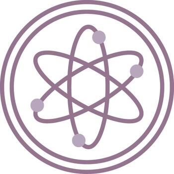 Atom Sleek Frame Badge vector