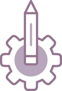 Work In Progress Balanced Visual Mark vector