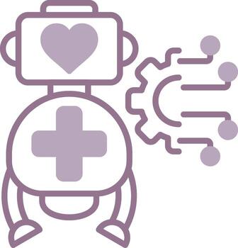 Robot Artistic Frame Mark vector