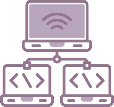 despliegue icónico web modelo vector