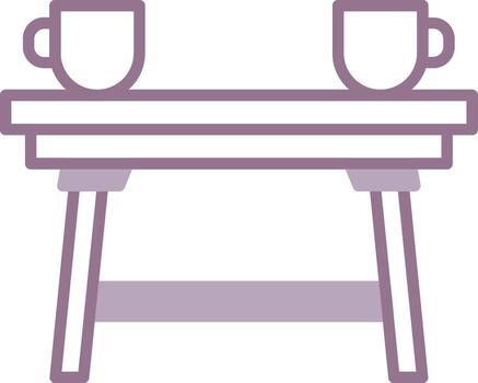 café mesa icónico web modelo vector