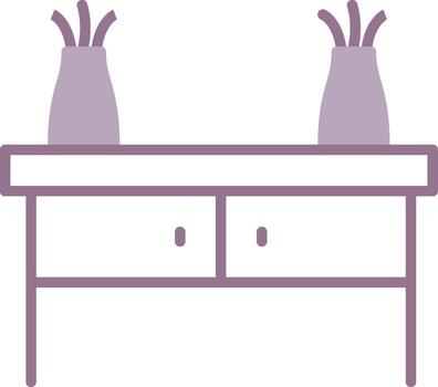Console Table Creative Digital Object vector