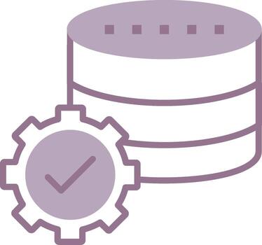 Database Storage Artistic Block vector