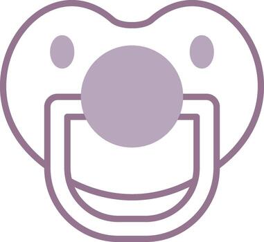 pacifier Stylish App Object vector