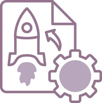 Project Launch Futuristic App Block vector