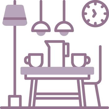 Coffee Table High-Tech Form Unit vector