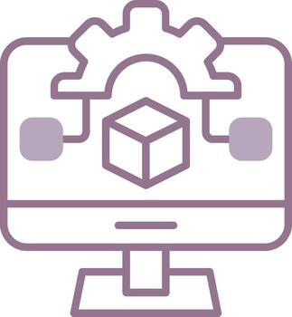 Algorithm Minimal Web Emblem vector