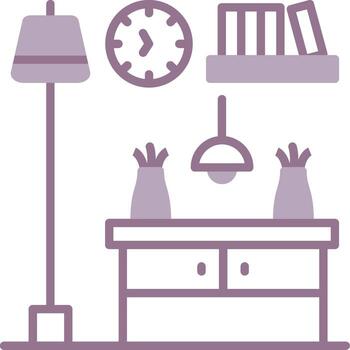 Console Table Balanced Visual Mark vector