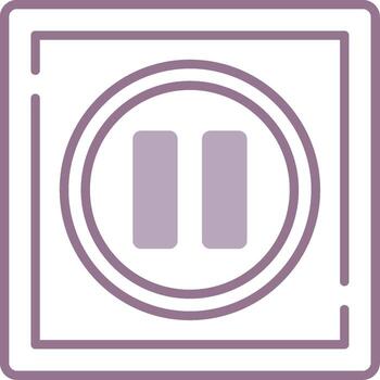 Pause Simple Sketch Form vector