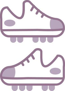 Cleats Shadowed Web Token vector