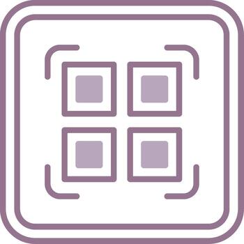 qr código escanear intuitivo cuadrícula símbolo vector