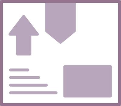 Delivery Box Clear Shape Symbol vector