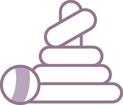 Stacking Rings Elegant UX Element vector