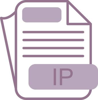 IP Simple Sketch Form vector