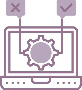 Software Testing Elegant UX Element vector