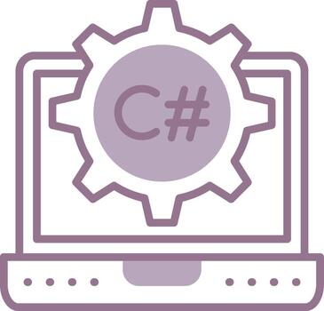 C Sharp Simple UX Piece vector