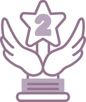 2nd Prize Digital Frame Token vector