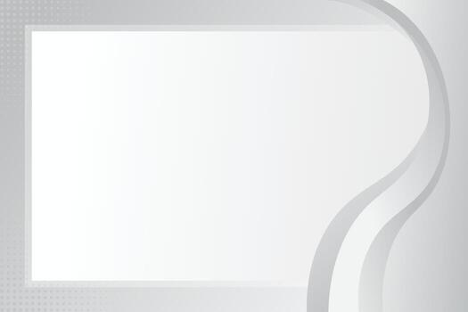 Black and white background with gradient wave or grayscale backdrop shape vector