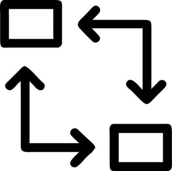 Workflow Arrows Icon Design for Process Flow vector