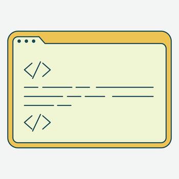 Code Editor Interface vector