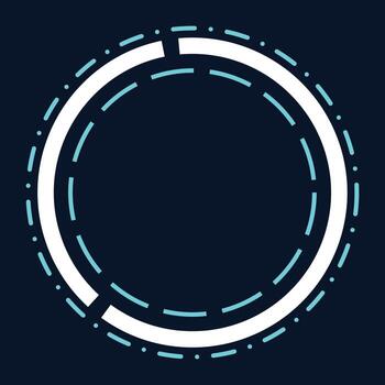 futurista circulo tecnología interfaz vector