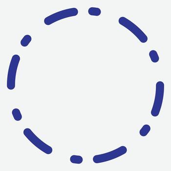 Minimalist Circular Design Element vector