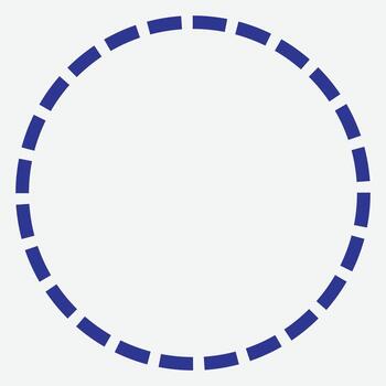 Dashed Circle Minimalist Frame vector