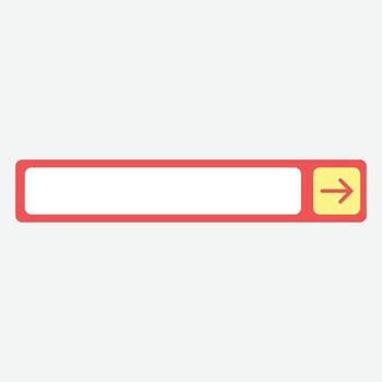 Blank Minimalist Web Button vector