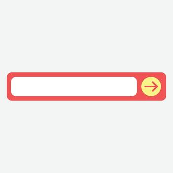 Minimalist Website Button vector