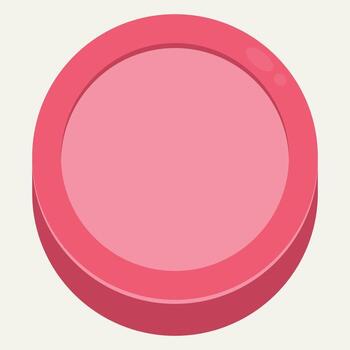 Pink Circle Interface Button vector