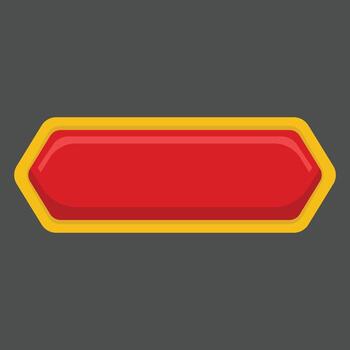Game UI Button Element vector