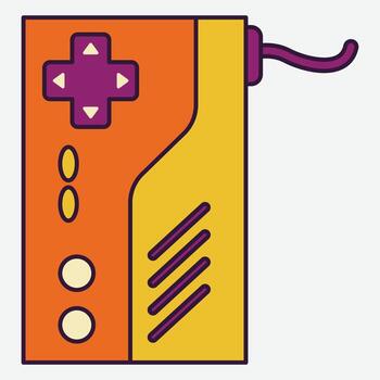 Retro Game Controller Icon vector