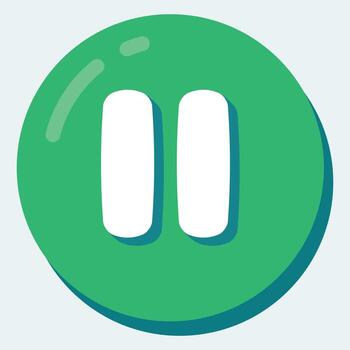 Pause Button Game Interface vector