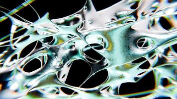 design di fusione cromotipo futuristico y2k looping design elemento sfondo video