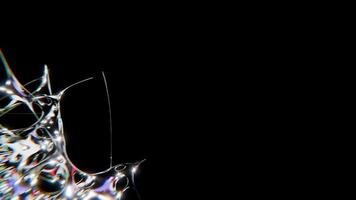 this Design of Isolated chrometype futuristic y2k looping design element Background video