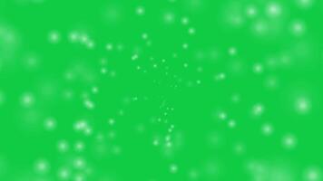 fläck runda punkt kommande ut bokeh bakgrund slinga animering på grön skärm video
