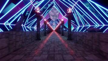 trogen partikel strömma rörelse grafik bakgrund video