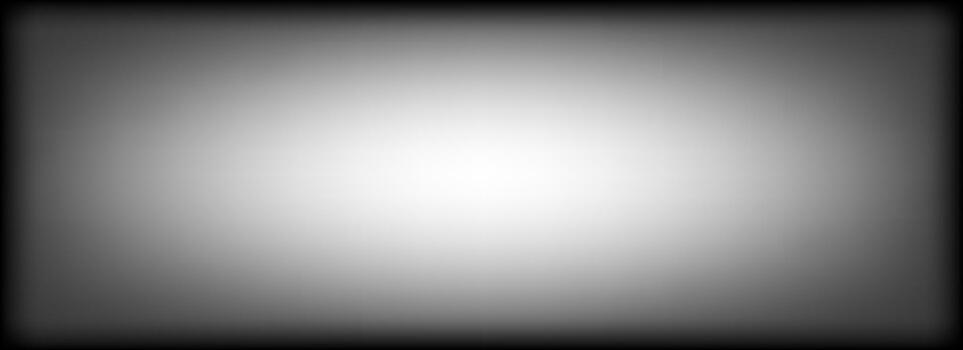 Dark radial fading vignette effect background. Black round blurred gradient wallpaper. Transparent frame backdrop for studio shot, photo template, poster template. Vanishing border cadre vector