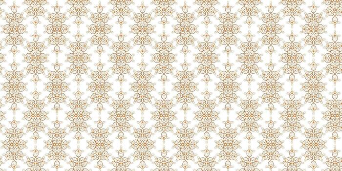 Decorative Seamless Damask Pattern Background Design with Floral Ornaments Element vector