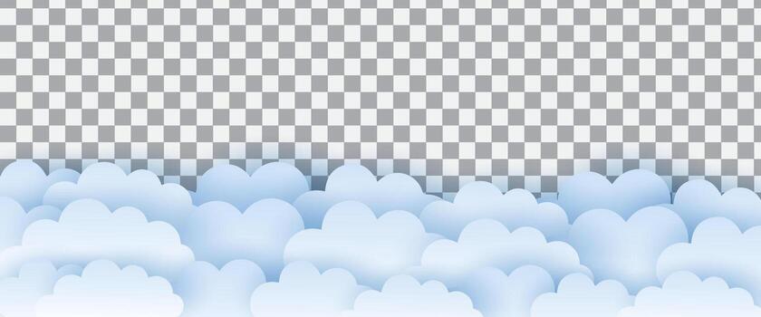 a cloud background with a checkered background vector