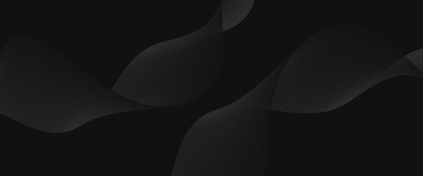 negro resumen antecedentes con lujo dinámica ondulado líneas vector