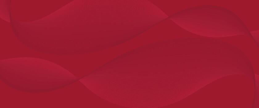 abstract dynamic red background with wavy lines vector