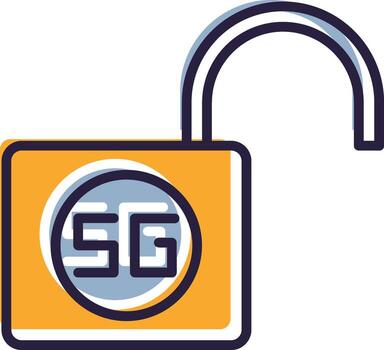 Unlock Illustration Open Unsecure Access Release vector