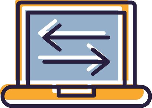 Data Transfer Filled up File Transfer Data Move Send vector