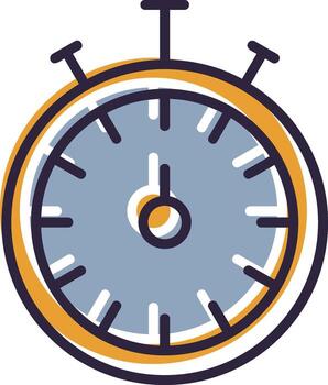 cronómetro abajo cronógrafo Temporizador cronometrador reloj vector